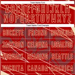 Cream Jersey Soccer Sports Red Sublimation Uniform Lines Custom