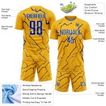 Jersey Lightning Royal-White Uniform Custom Sublimation Soccer Sports Gold