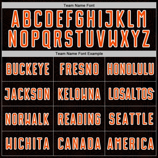 Sublimation Sports Uniform Soccer Black Shape Custom Geometric Jersey Orange-White