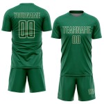Kelly Sports Shape Jersey Sublimation Custom Uniform Geometric Cream Green Soccer