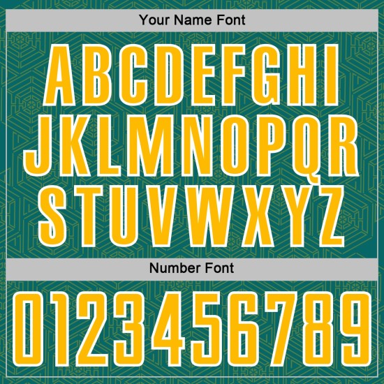 Jersey Teal Shape Custom Gold-White Geometric Soccer Sublimation Sports Uniform