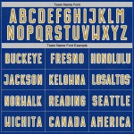 Gold-White Geometric Soccer Shape Royal Old Sports Sublimation Uniform Jersey Custom